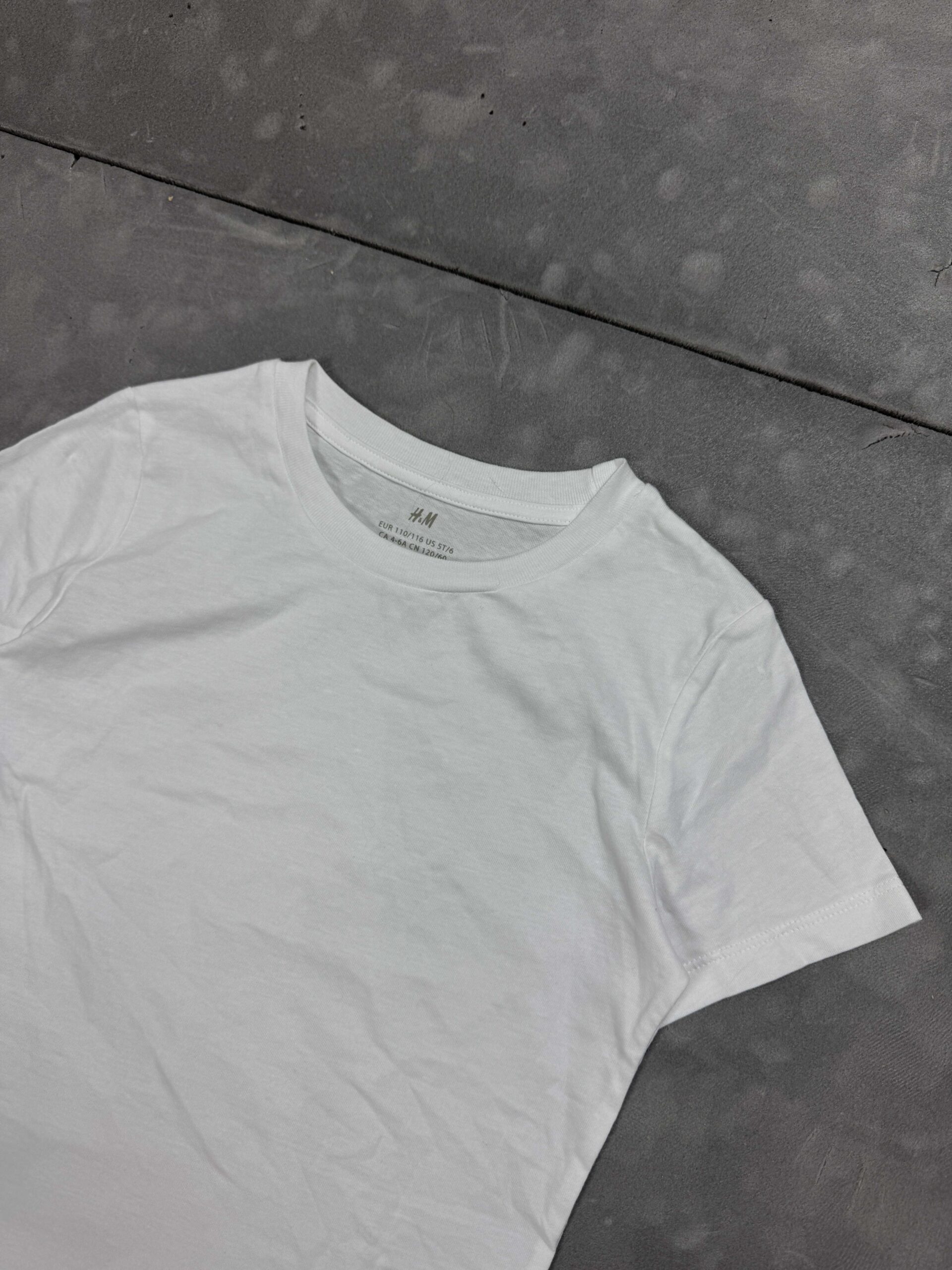 Biała basic damska koszulka H&M T-shirt (XS/S) - obrazek 3