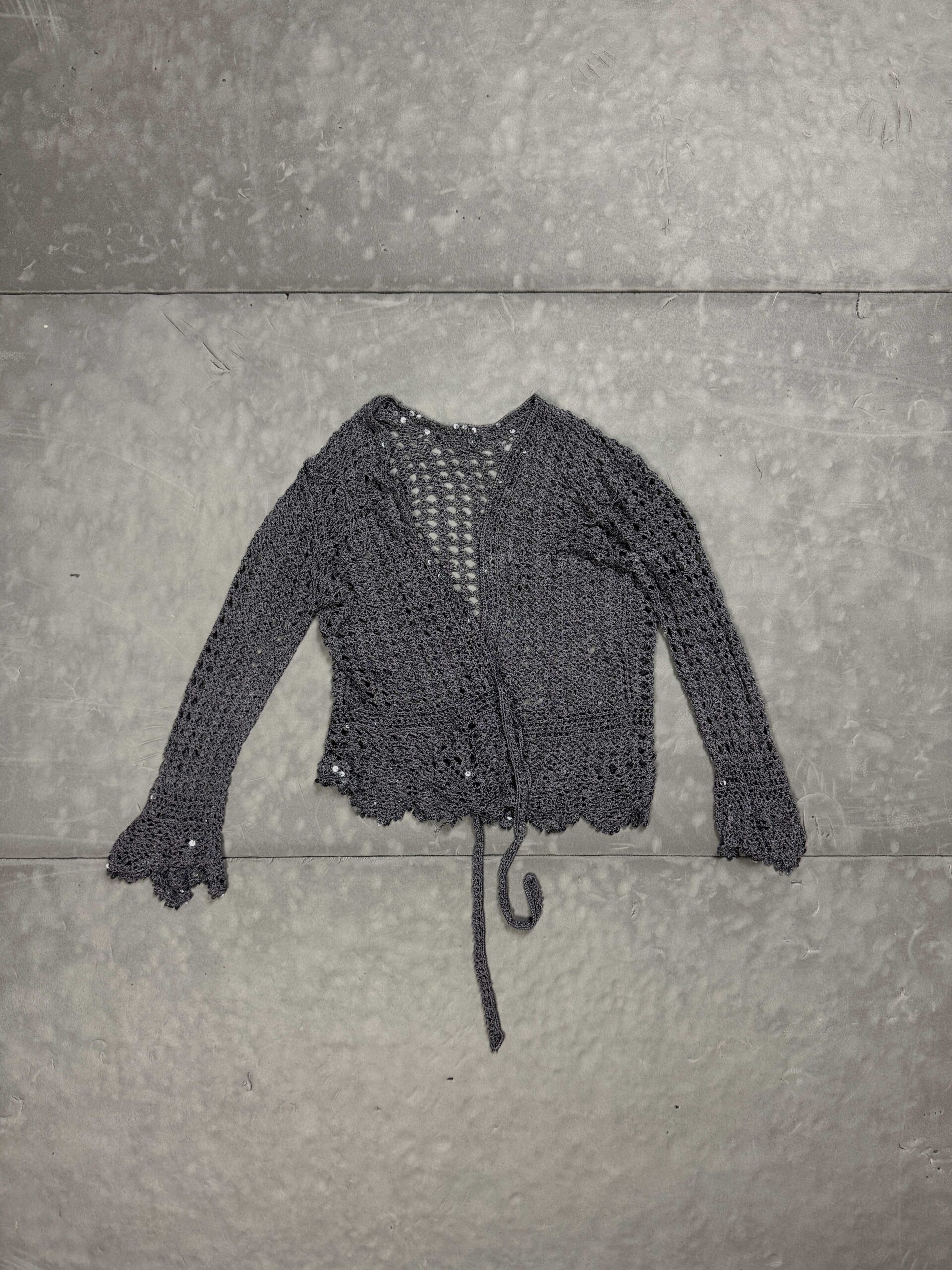 Vintage sweter kardigan narzutka y2k (S)