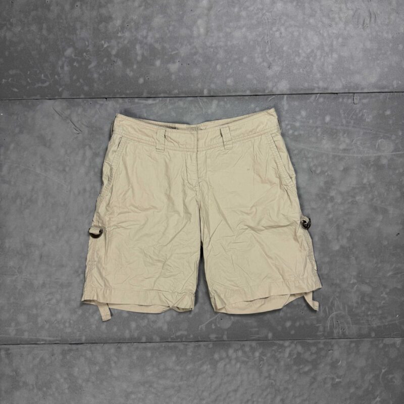 H&M beżowe krótkie spodenki damskie szorty regulowane (M/L)