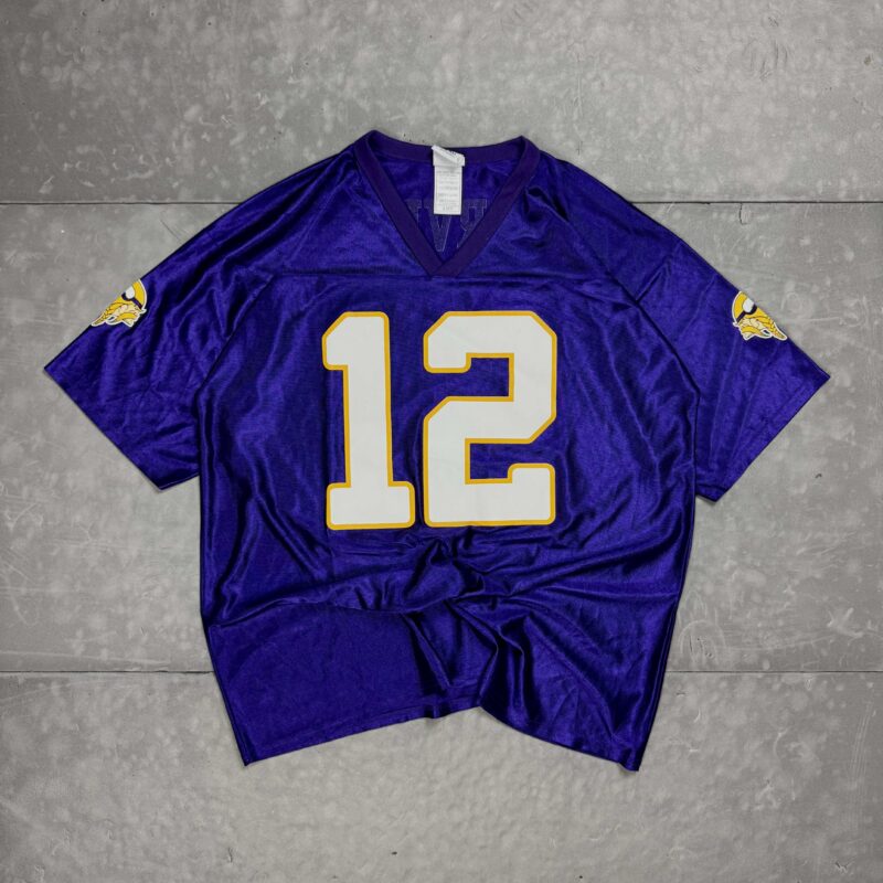 NFL Minnesota Vikings HARVIN 12 T-shirt Team Apparel koszulka sportowa oversize (XL)