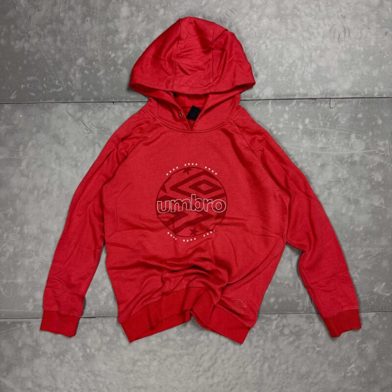 Vintage red Umbro hoodie bluza z kapturem 90s (M/L)