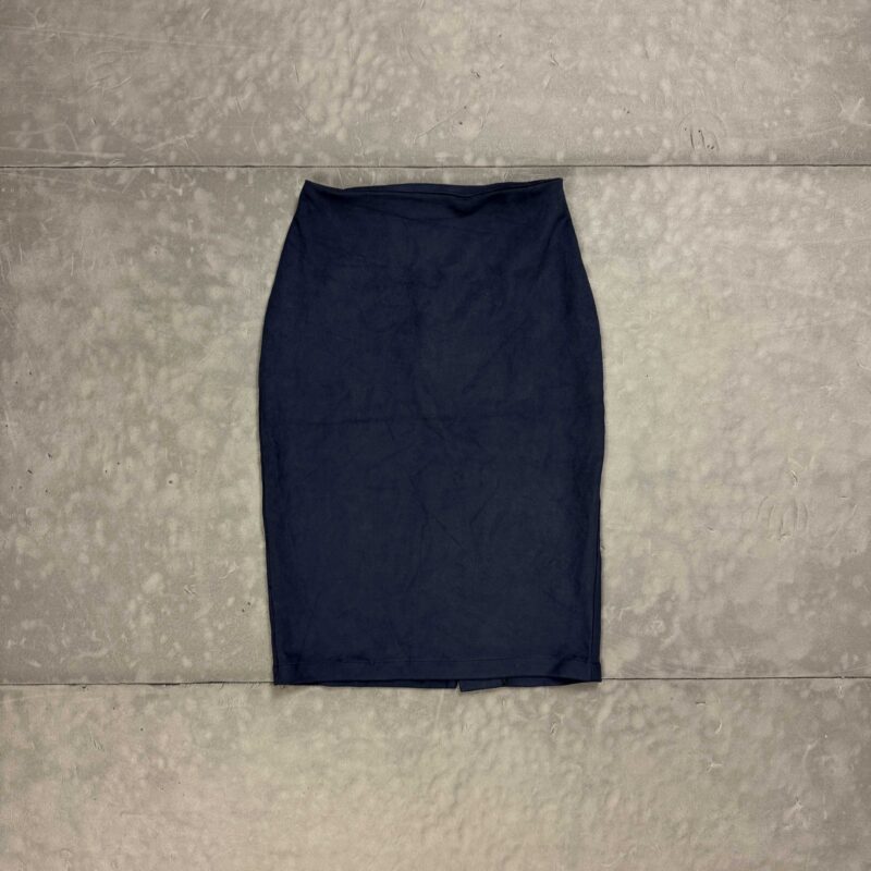 Chic navy spódniczka midi elegancka (S)