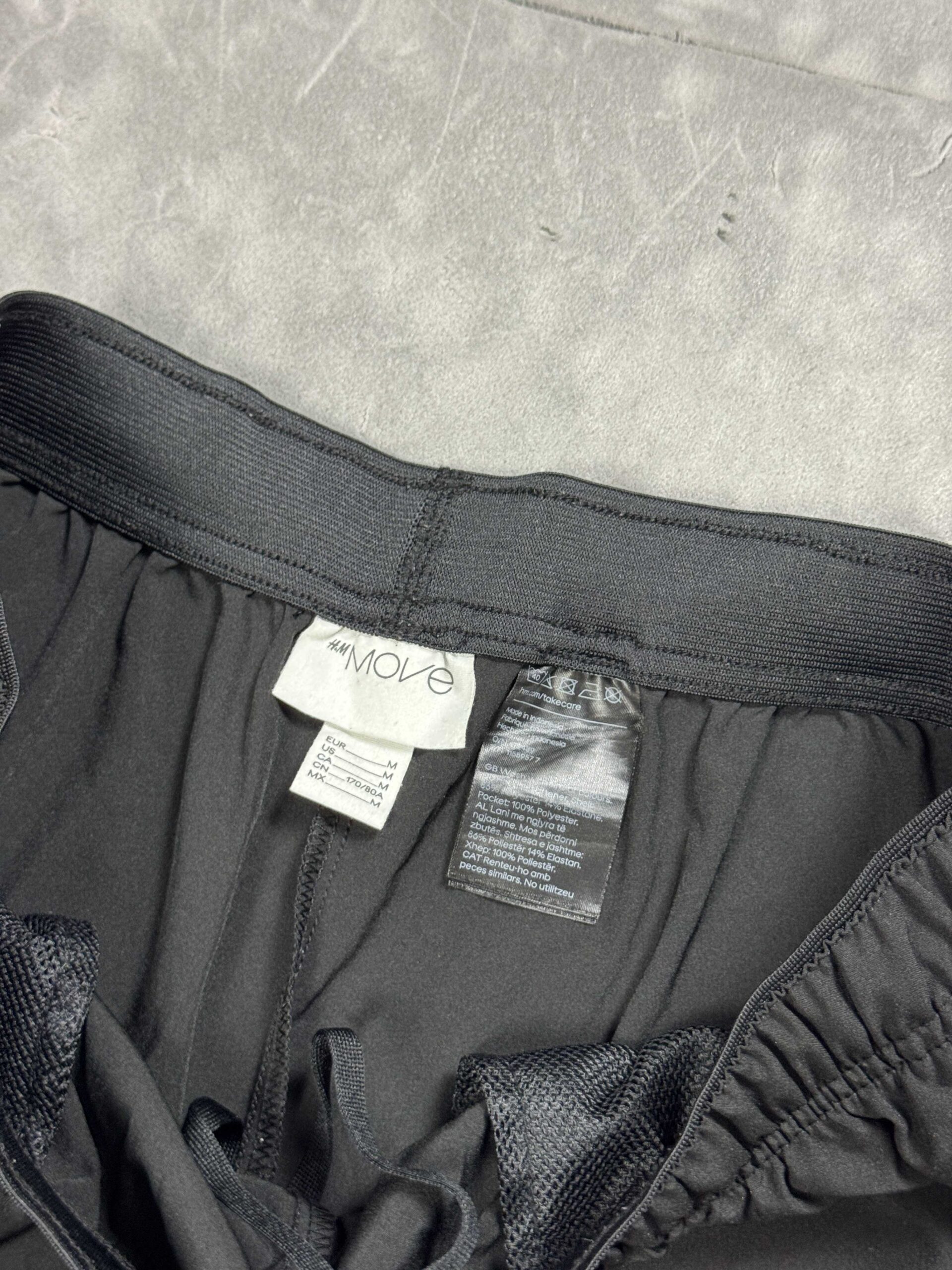 H&M czarne szorty sportowe damskie (M) - obrazek 3