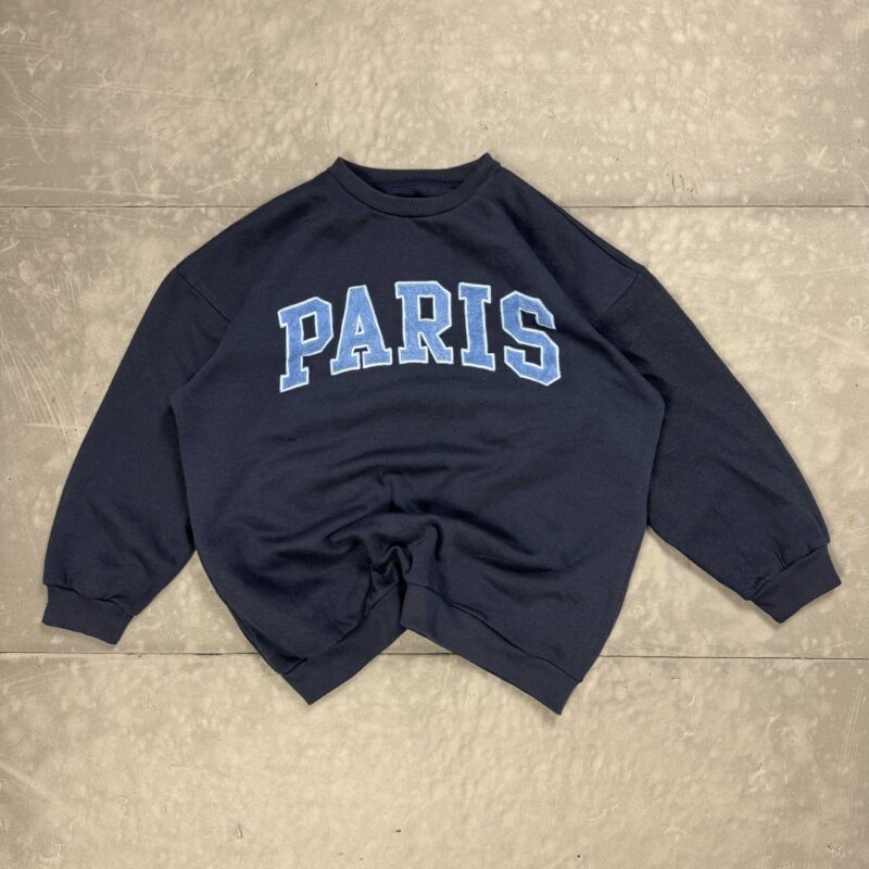 Bluza z dużym nadrukiem "Paris" oversize boxy damska (XXL)