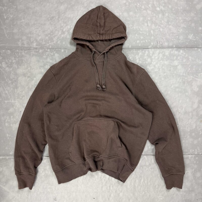 Bluza z kapturem hoodie basic blank brązowa (L/XL)