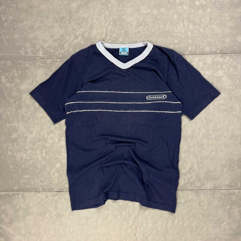 Vintage Fishbone washed T-shirt 90s koszulka z haftem (XL)