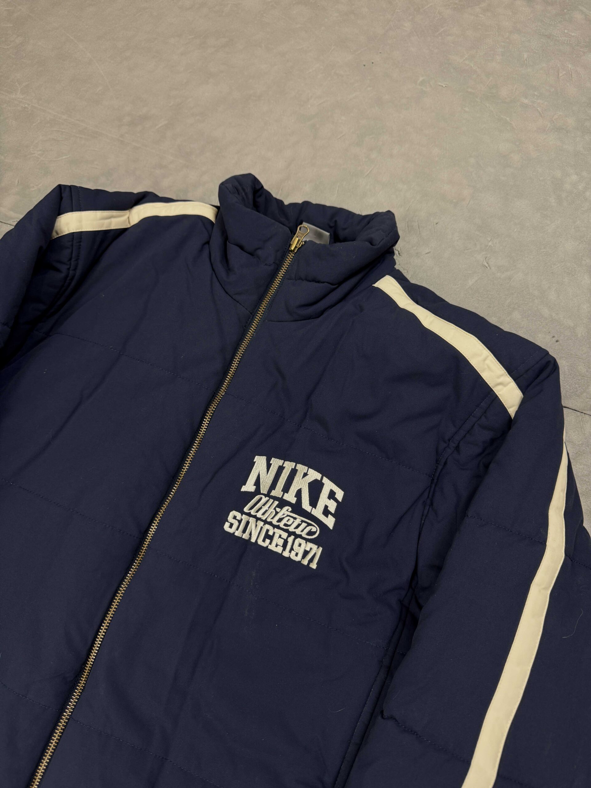 Vintage Nike Athletic puffer jacket kurtka puchowa (M) - obrazek 3