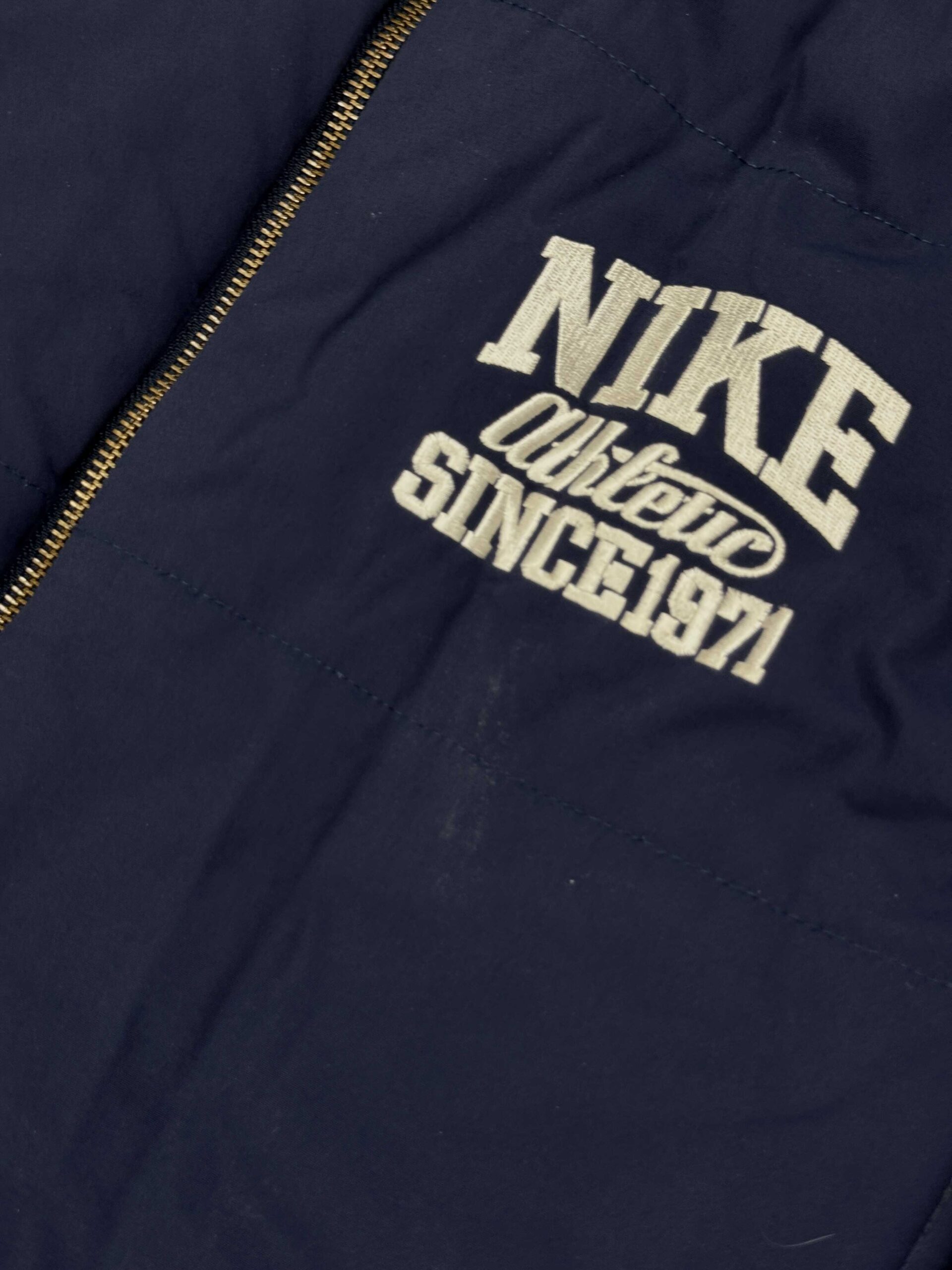 Vintage Nike Athletic puffer jacket kurtka puchowa (M) - obrazek 4
