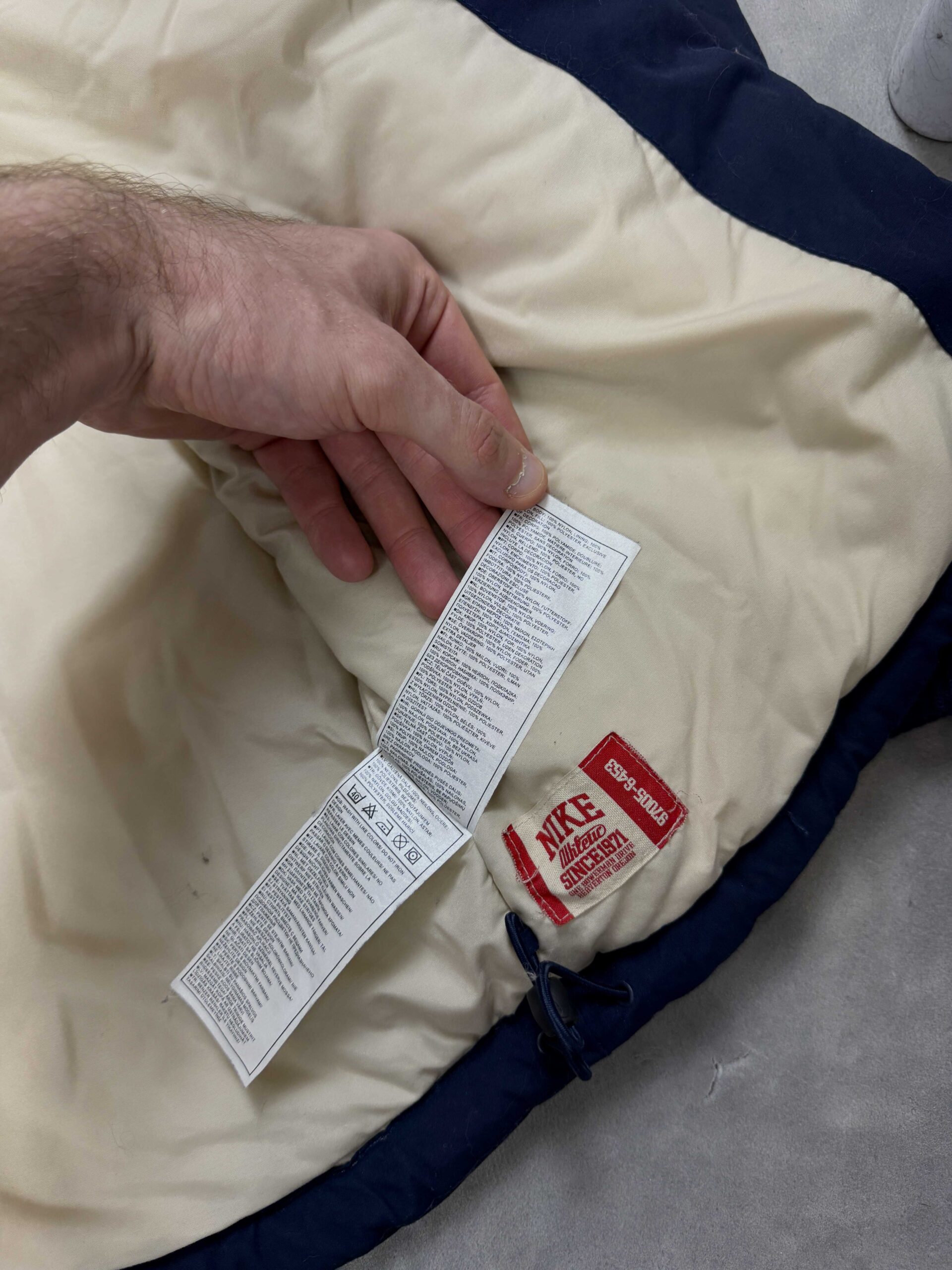 Vintage Nike Athletic puffer jacket kurtka puchowa (M) - obrazek 8