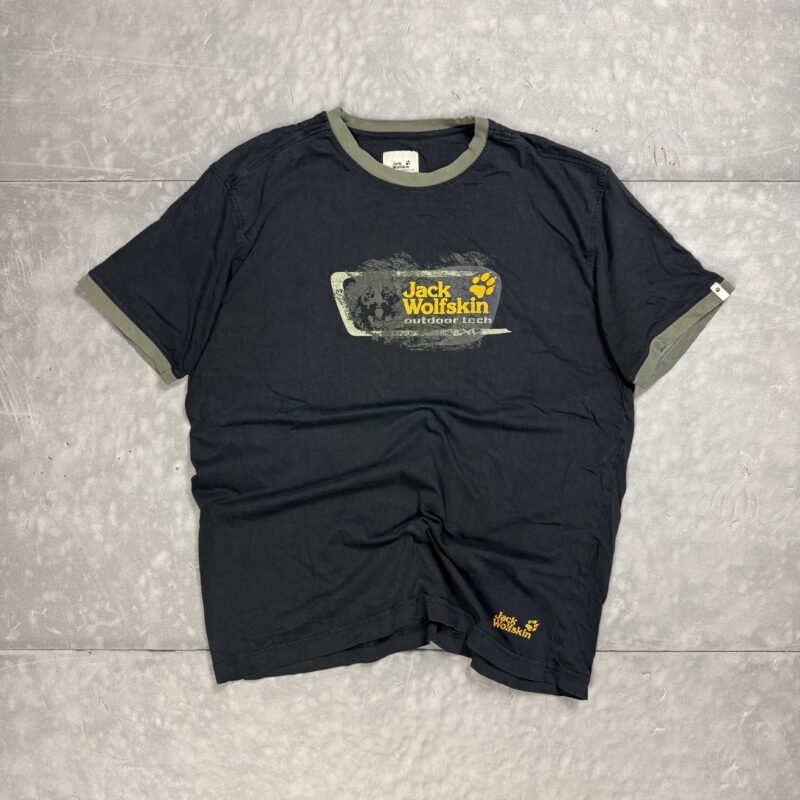 Jack Wolfskin koszulka z dużym nadrukiem T-shirt (L)