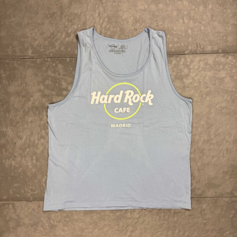 Hard Rock Cafe babyblue tank top vest koszulka (L/XL)