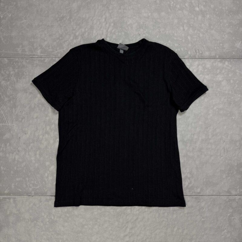 H&M slim czarny T-shirt basic (M)