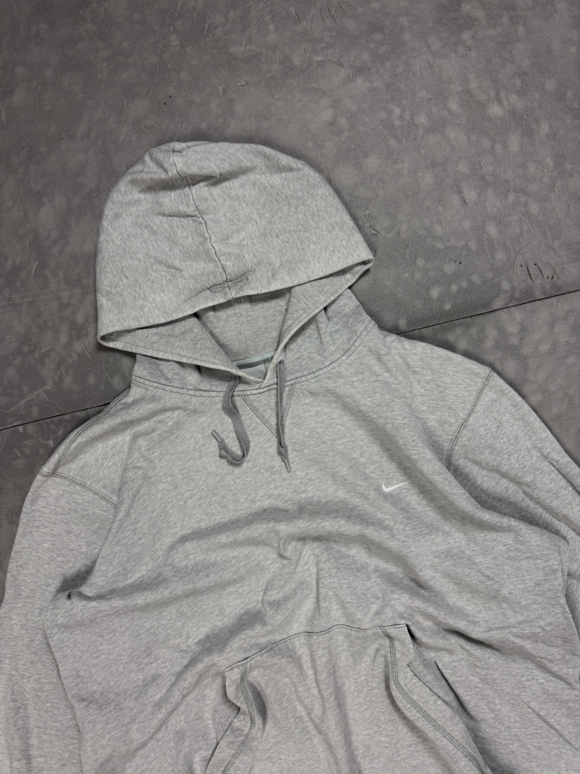 Nike hoodie szara bluza z kapturem boxy (M/L) - obrazek 3