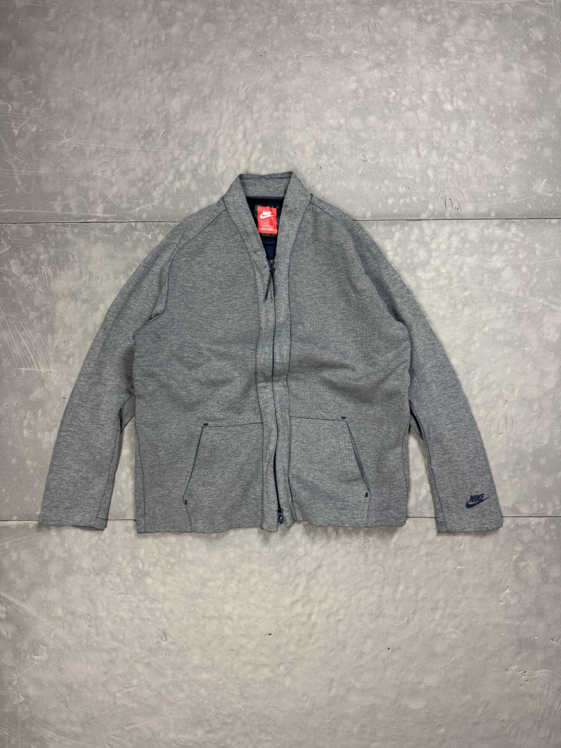 Nike Tech Fleece zip szara bluza na zamek streetwear (M/L)