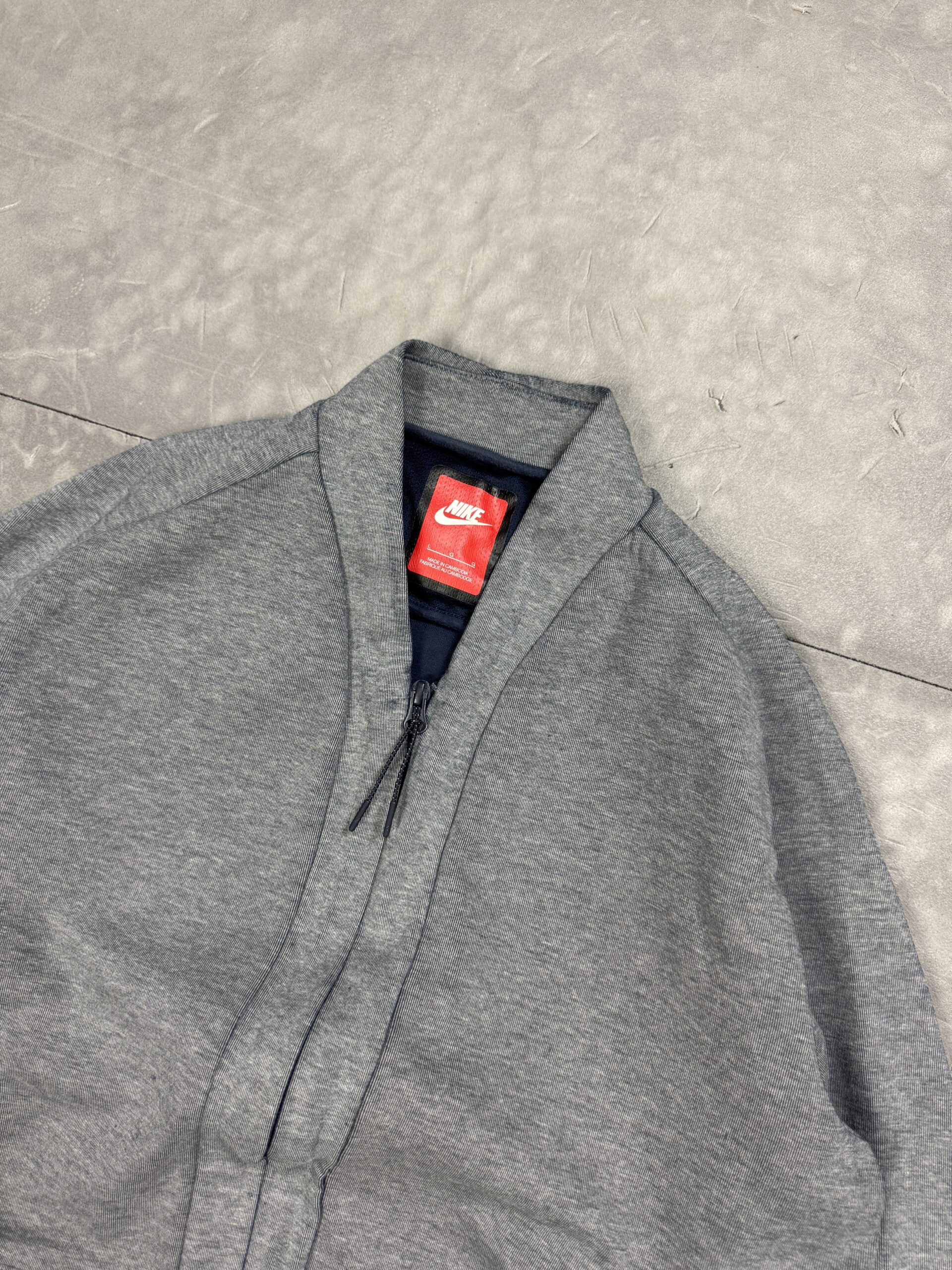 Nike Tech Fleece zip szara bluza na zamek streetwear (M/L) - obrazek 3