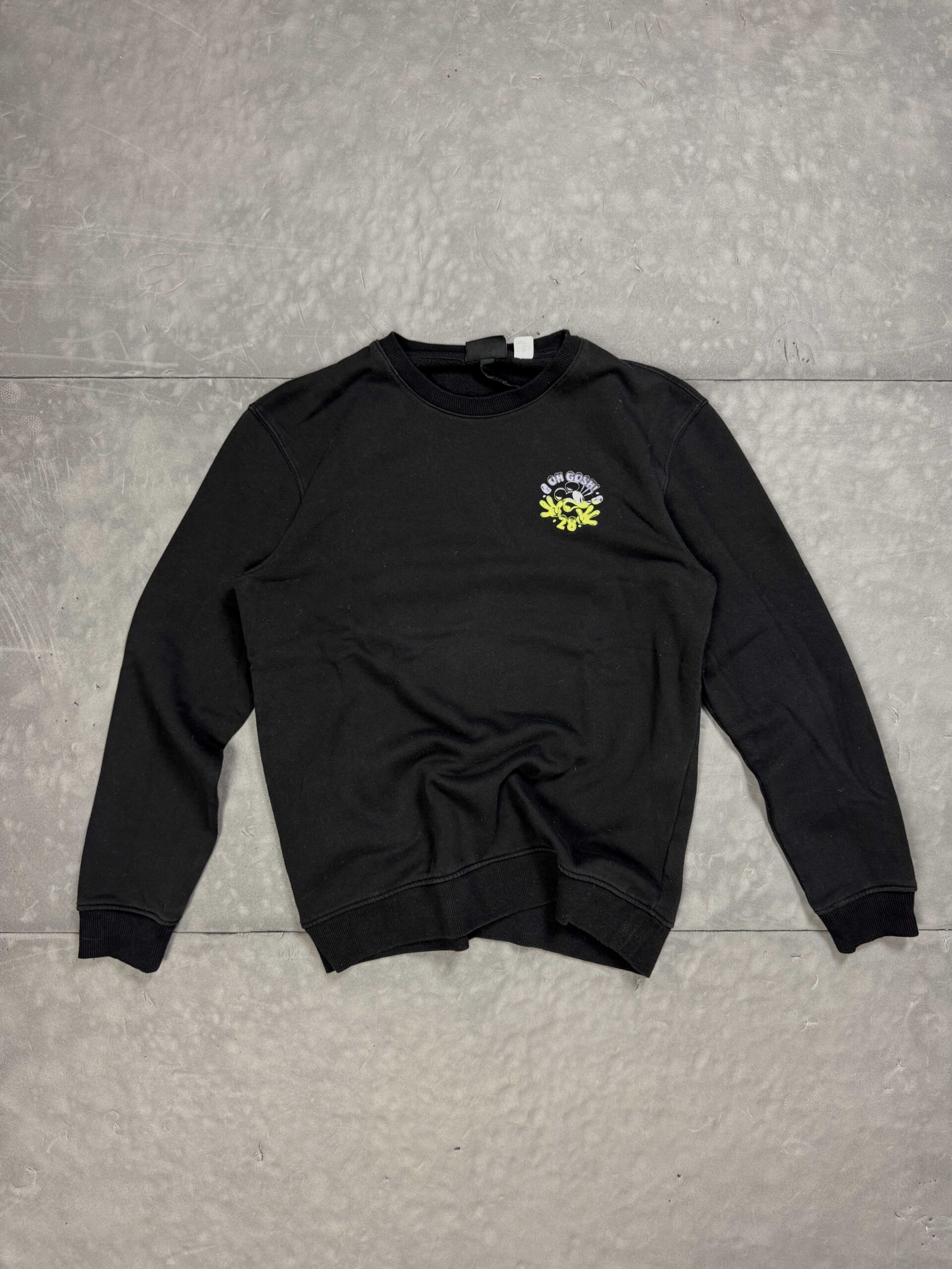 H&M crewneck bluza z dużym nadrukiem Mickey Mouse (S/M)