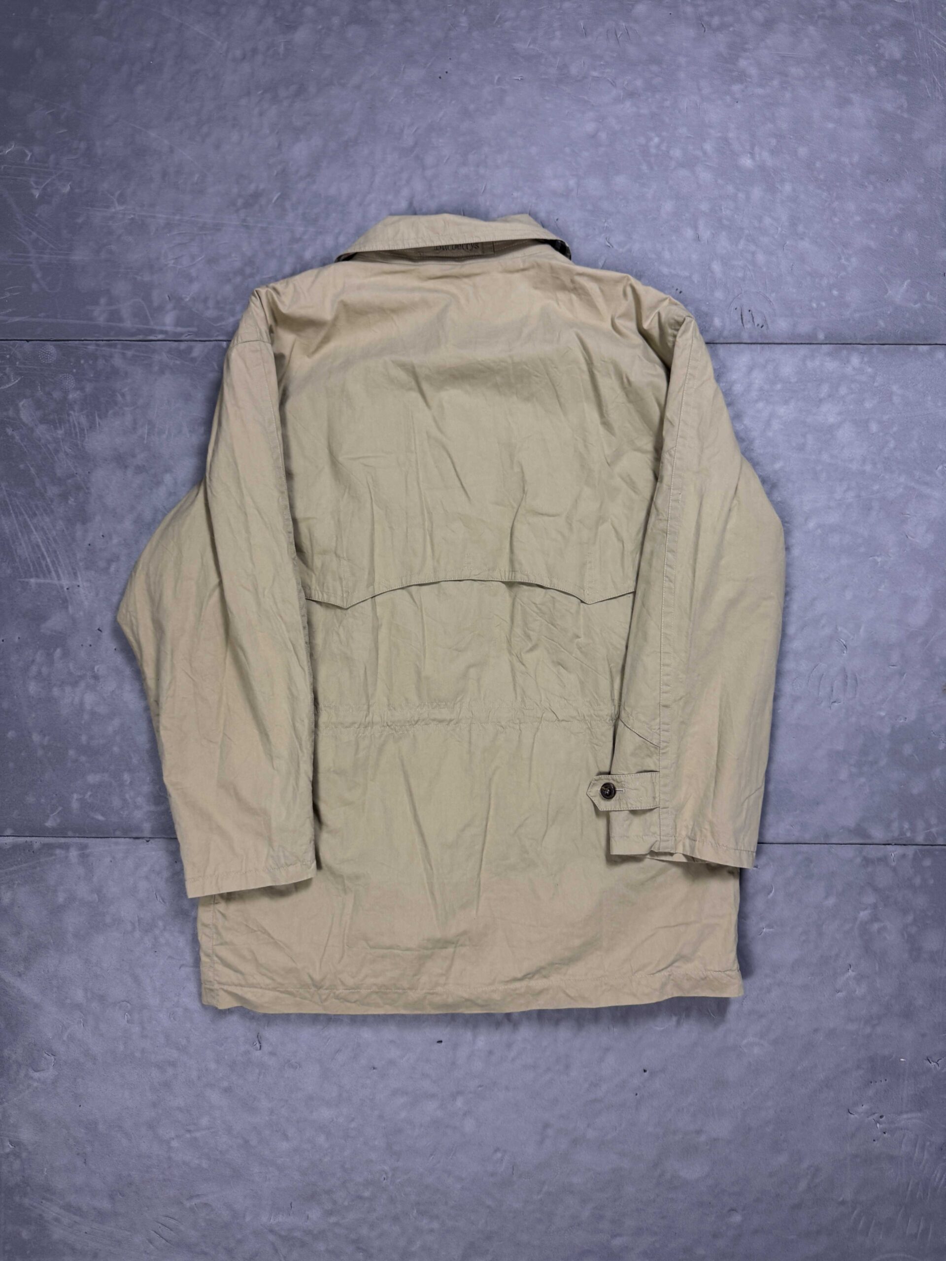 Burberry beżowy klasyczny płaszcz nova check vintage retro 90s (L/XL) - obrazek 2